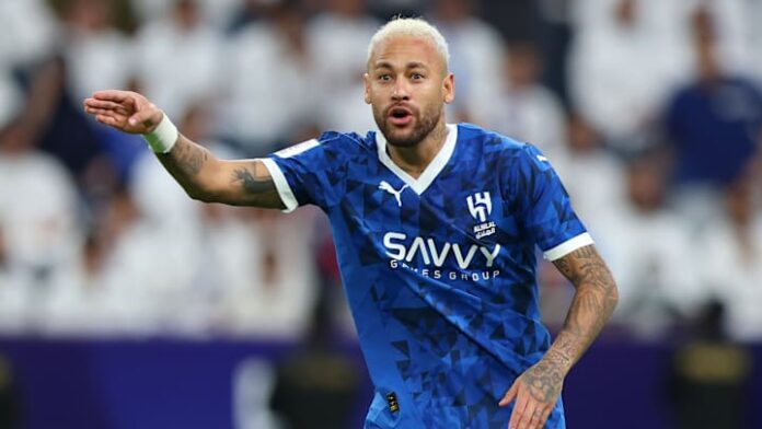 Neymar tem contrato com o Al-Hilal somente até o meio do próximo ano
