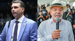 Flávio Bolsonaro aparece à frente de Lula pela primeira vez em pesquisa
